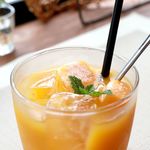 珈琲と定食 MoRiSaN - 20180816とろりと濃いめアップルマンゴージュース・アップ