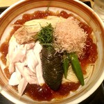 麺屋一燈 - 限定麺　昆布水と鶏出汁ジュレの煮びたしつけ麺