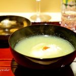 銀座 しのはら - オクラ すりながし 湯島の鱧 イトヨリ