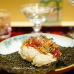 銀座 しのはら - マグロとべったら漬け 千葉行徳の海苔