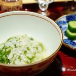 銀座 しのはら - 青のりの雑炊