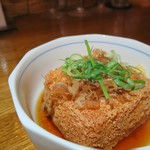 明石麦酒工房 時 - 自家製厚揚げ