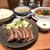 味の牛たん 喜助 - 限定 得切り厚焼定食 ２４８０円     麦めし大盛り無料  山芋とろろサービス有り   味噌南蛮おかわり１回無料