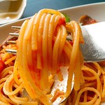 ショパン - 海鮮トマトソーススパゲッティー  パクリする２秒前