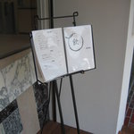 蕎麦 魯庵 - 入口のメニュー