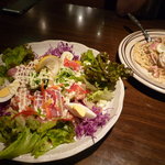 生ハムとヤングコーン冷麺