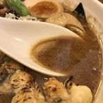 小麦蕎麦処 四天王寺 五常 - 鰻の方のスープ