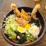 布・上方うどん - とり天ぶっかけ冷(*´-`)