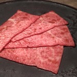 USHIGORO S. - 田村牛 月齢32か月 ザブトンのすき焼き オーストラリア産黒トリュフ添え