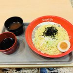 スガキヤ - ざるラーメン  刻み海苔も付いてます！