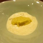 傳 - 生湯葉　ピュアホワイト玉蜀黍のムース