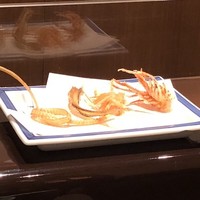 天ぷら ひさご - 穴子の骨、海老の頭