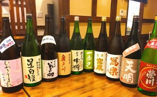 Yakitori Juuhachiban - 福島の地酒各種そろえてあります！