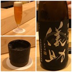 はらまさ - マイレビ様はビール、私は日本酒を。