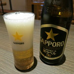 Sobashusai Takasago - 瓶ビール（サッポロ生ビール黒ラベル）