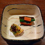 味勧屋 - たこと胡瓜のぬた和えと炊き合わせ野菜