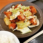 Karayama - 赤カリキャベツ炒め定食‼