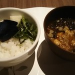 Hoteru Soraju - 一泊目夕飯 ご飯＆味噌汁