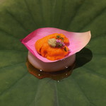 銀座 しのはら - 蓮根豆腐 雲丹乗せ2