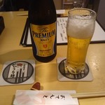 小料理屋 うり坊 - 中瓶ビール
