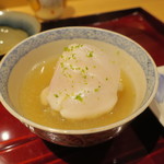 銀座 しのはら - はまぐりとあらのしゃぶしゃぶ ちり酢で2