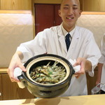 銀座 しのはら - 鮎めし1