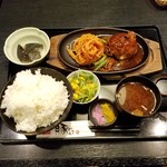 豚やろう - 「黒豚ハンバーグランチ (850円)」