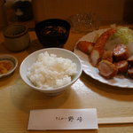 とんかつ野崎 - 盛り合わせ定食(2,000円)