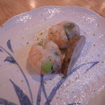 まごわやさしい - 立秋・お献立：（ま・まめ）枝豆と海老の蒸し団子、ゆず風味、夏蓮根を添えて