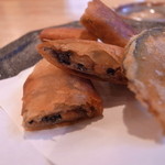 まごわやさしい - 立秋・お献立：（ご・ごま）小粒納豆と大和芋の春巻、ごま辛子酢味噌