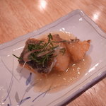 まごわやさしい - 立秋・お献立：（さ・さかな）鱸の唐揚げ　みぞれ餡かけ