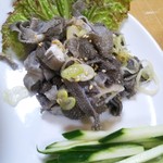 平壌冷麺食道園 - 冷麺前　(センマイ刺)