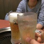 遊ふく亭 - H.30.7.16.昼 ハイボール 400円税別 vs 生ビール(中) 480円税別 de 乾杯♪