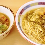 煮干鰮らーめん 圓 - 塩つけ麺冷やし出汁（並盛200g）