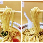 煮干鰮らーめん 圓 - ラーメンとつけ麺の麺リフト