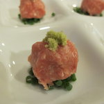 鳥長 - 生つくねのアップ