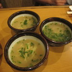 鳥長 - ラーメン　３等分して貰いました