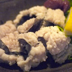 阿留酎 - 鱧の湯引きは梅肉と酢味噌で