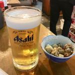 Tamai Ekimae Sakaba - ▪︎外席100円は生ビール
                        ∟こちらの店の外席ファーストドリンクは生ビール 300mlのみのラインナップ。 