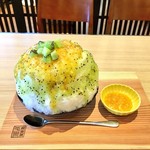 柿の葉ずし 平宗 - Ｗキウイ氷