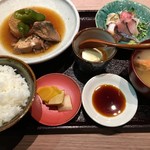 Today's boiled fish and sashimi