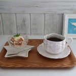 エンジェル カフェ - 豆乳アイス＆玄米チョコパフと天使珈琲（オーガニック・ハンドドリップ）