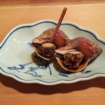 柳鮨 - お通し（つぶ貝）