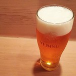 柳鮨 - エビス生ビール