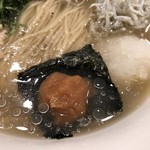 創作麺工房 鳴龍 - 梅干し、大根おろし