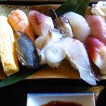 平の食堂 - 1000円の寿司盛り合わせ。