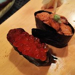 柳鮨 - 雲丹＆いくら