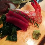 柳鮨 - 鮪赤身＆蒸し海老