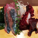 柳鮨 - 秋刀魚＆たこ