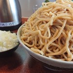 つけ麺 うまづら - 麺と玉ねぎ